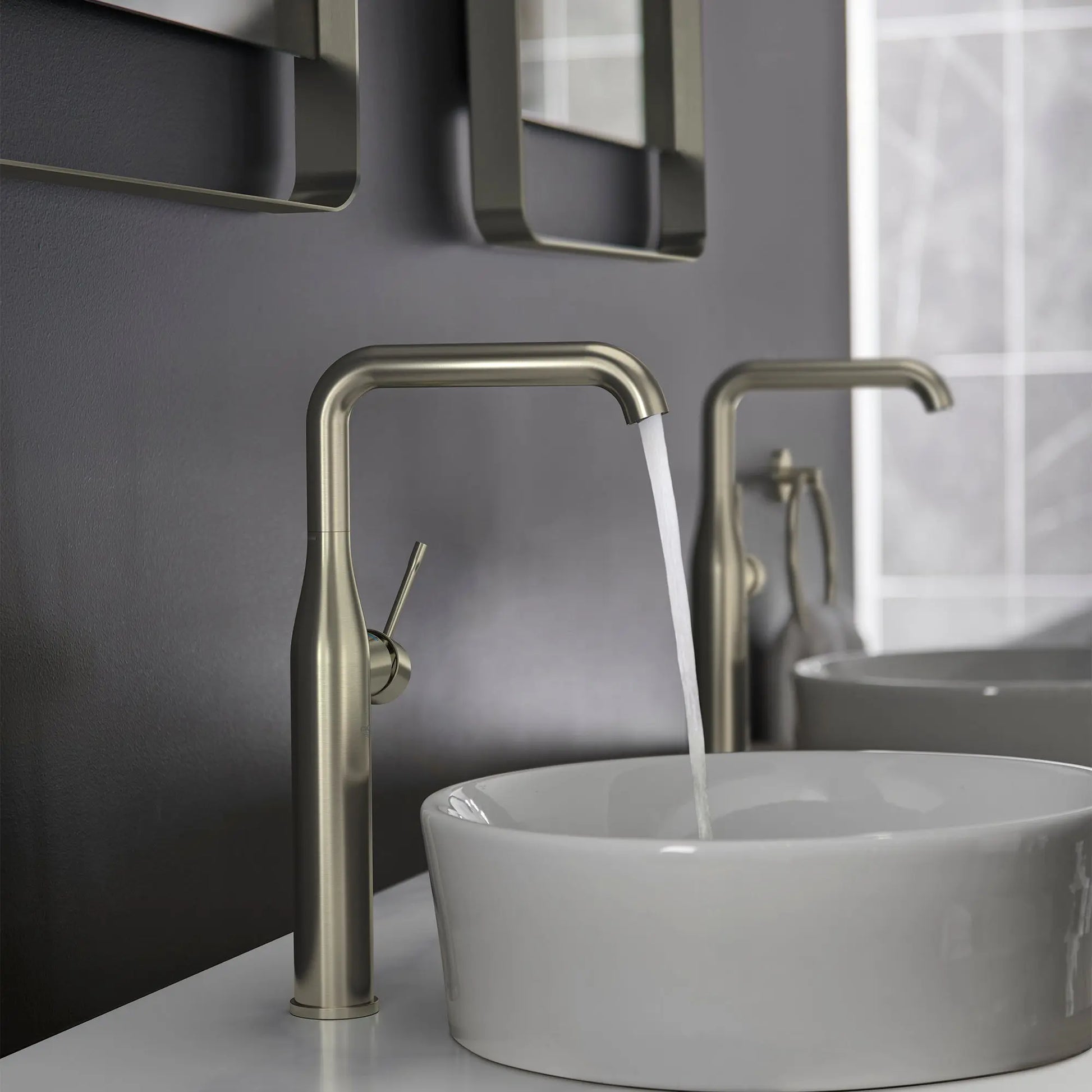 Grohe ESSENCE NEW OHM BASIN U-SP SMOOTH B. US  Brushed Nickel 23538ENA - Plumbing Market