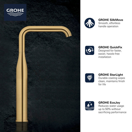 Grohe ESSENCE NEW OHM BASIN U-SP SMOOTH B. US  Brushed Nickel 23538ENA - Plumbing Market