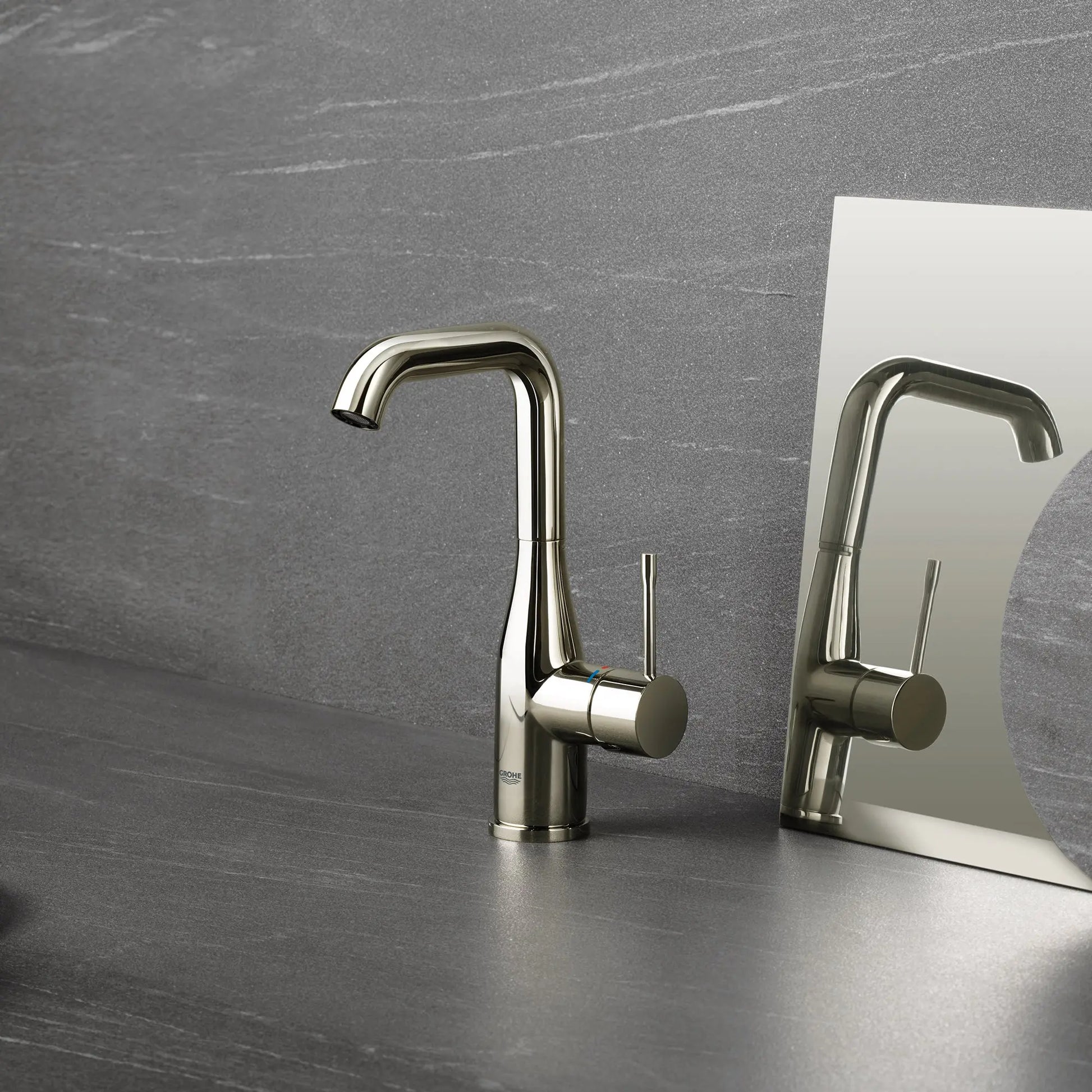 Grohe ESSENCE NEW OHM BASIN U-SPOUT US  Hard Graphite 23486A0A - Plumbing Market