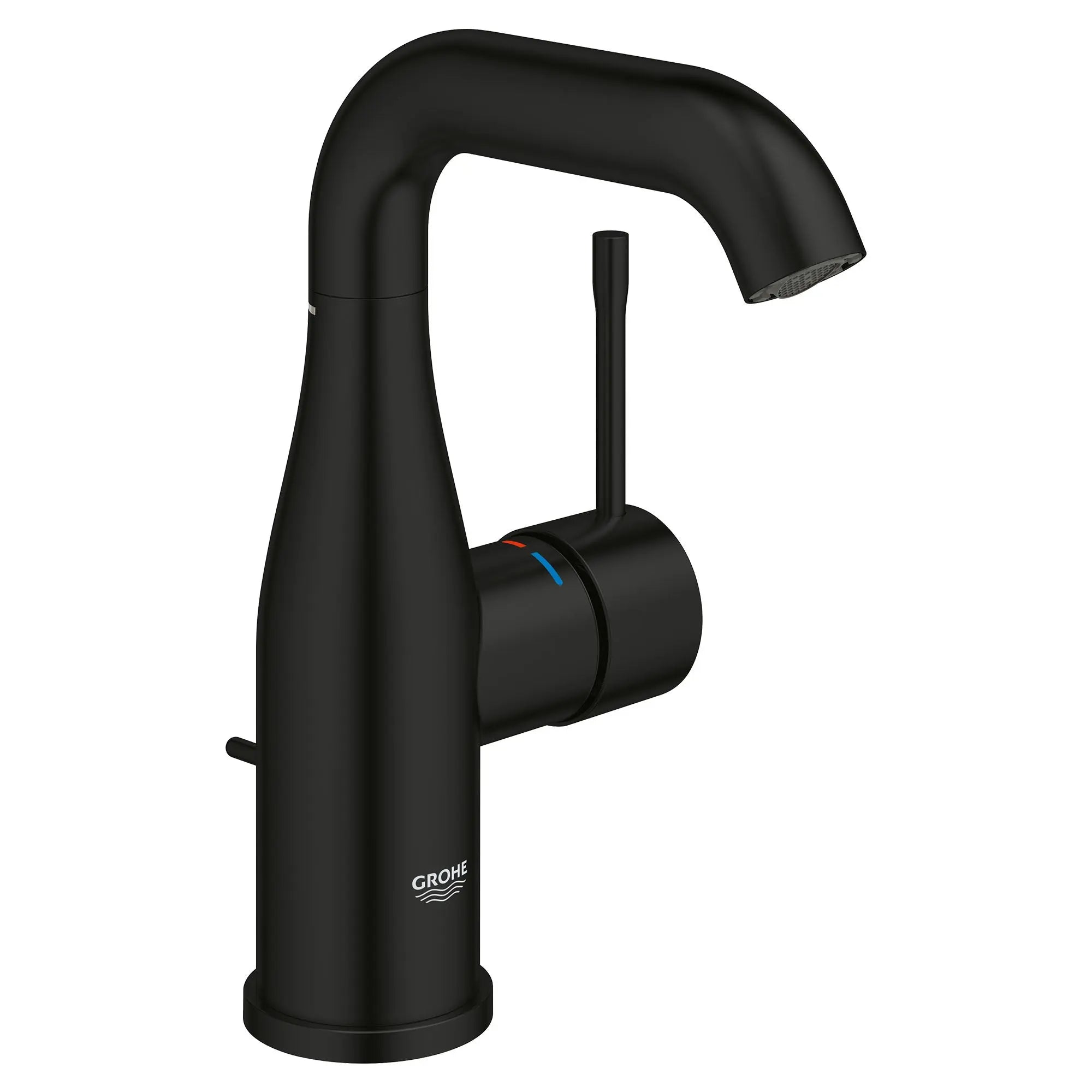 Grohe ESSENCE NEW OHM BASIN U-SPOUT US Matte Black 234852431 - Plumbing Market