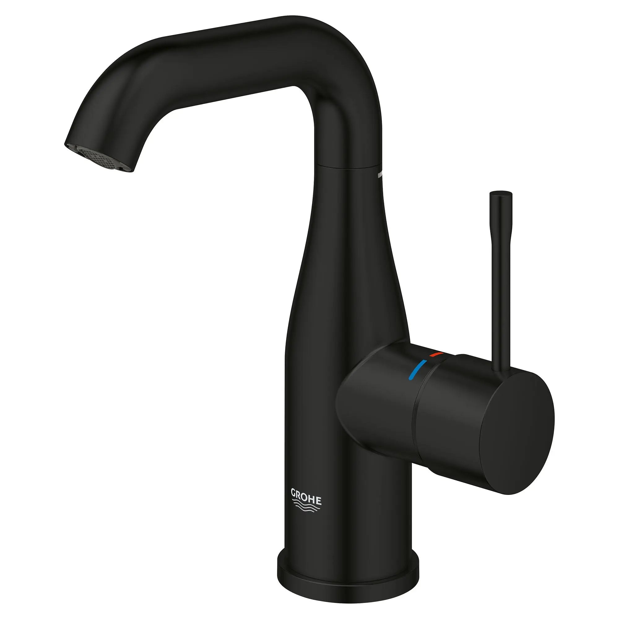 Grohe ESSENCE NEW OHM BASIN U-SPOUT US Matte Black 234852431 - Plumbing Market