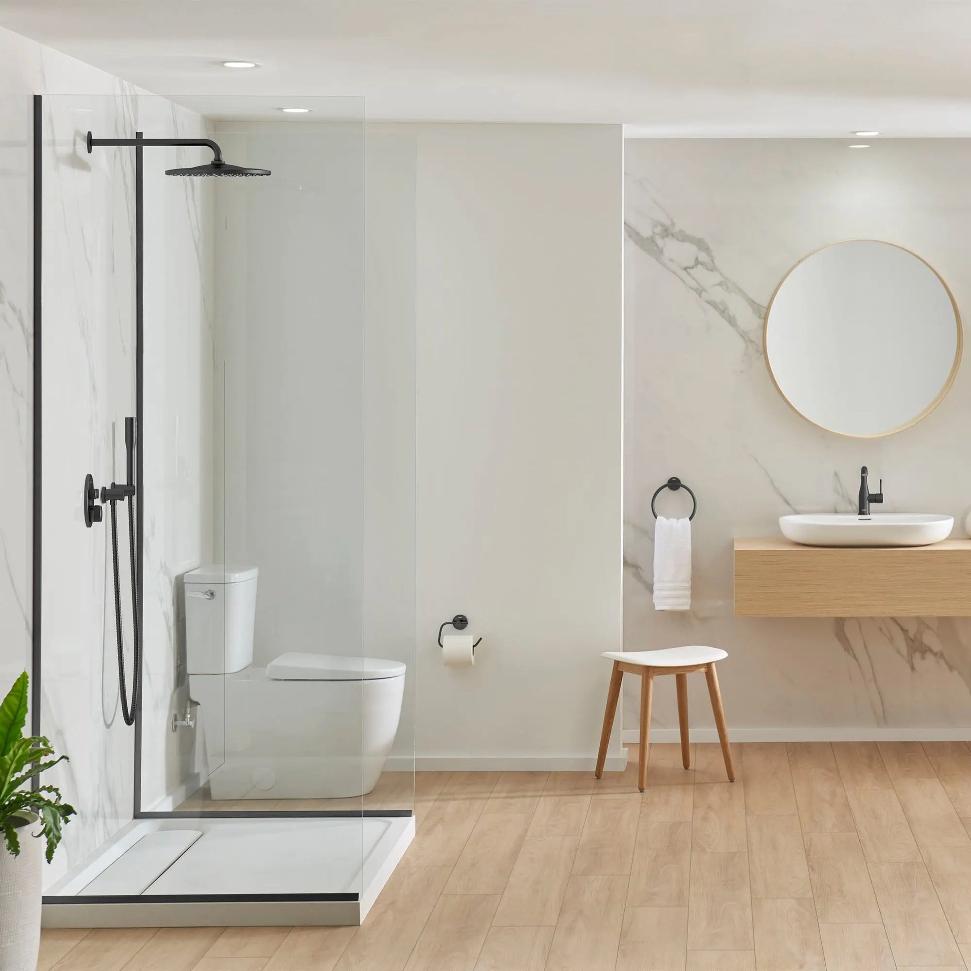Grohe ESSENCE NEW OHM BASIN U-SPOUT US Matte Black 234852431 - Plumbing Market