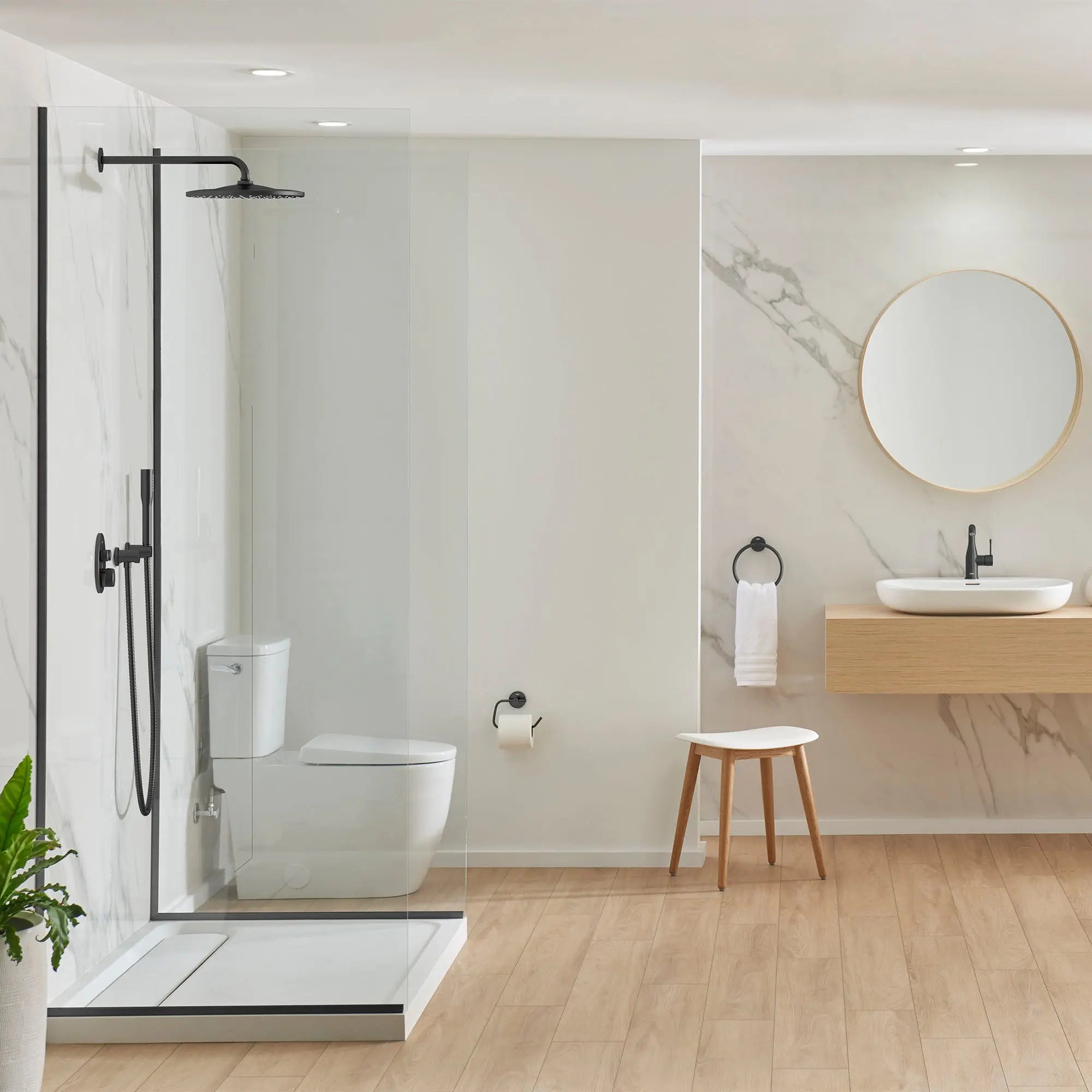 Grohe ESSENCE NEW OHM BASIN U-SPOUT US Matte Black 234852431 - Plumbing Market