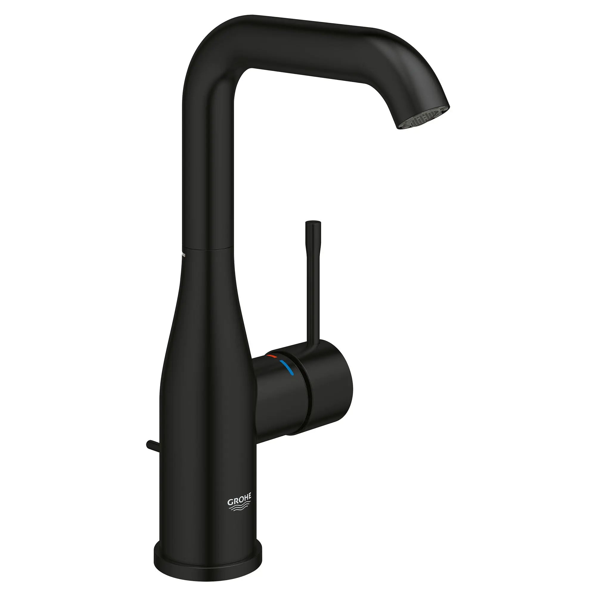 Grohe ESSENCE NEW OHM BASIN U-SPOUT US Matte Black 234862431 - Plumbing Market