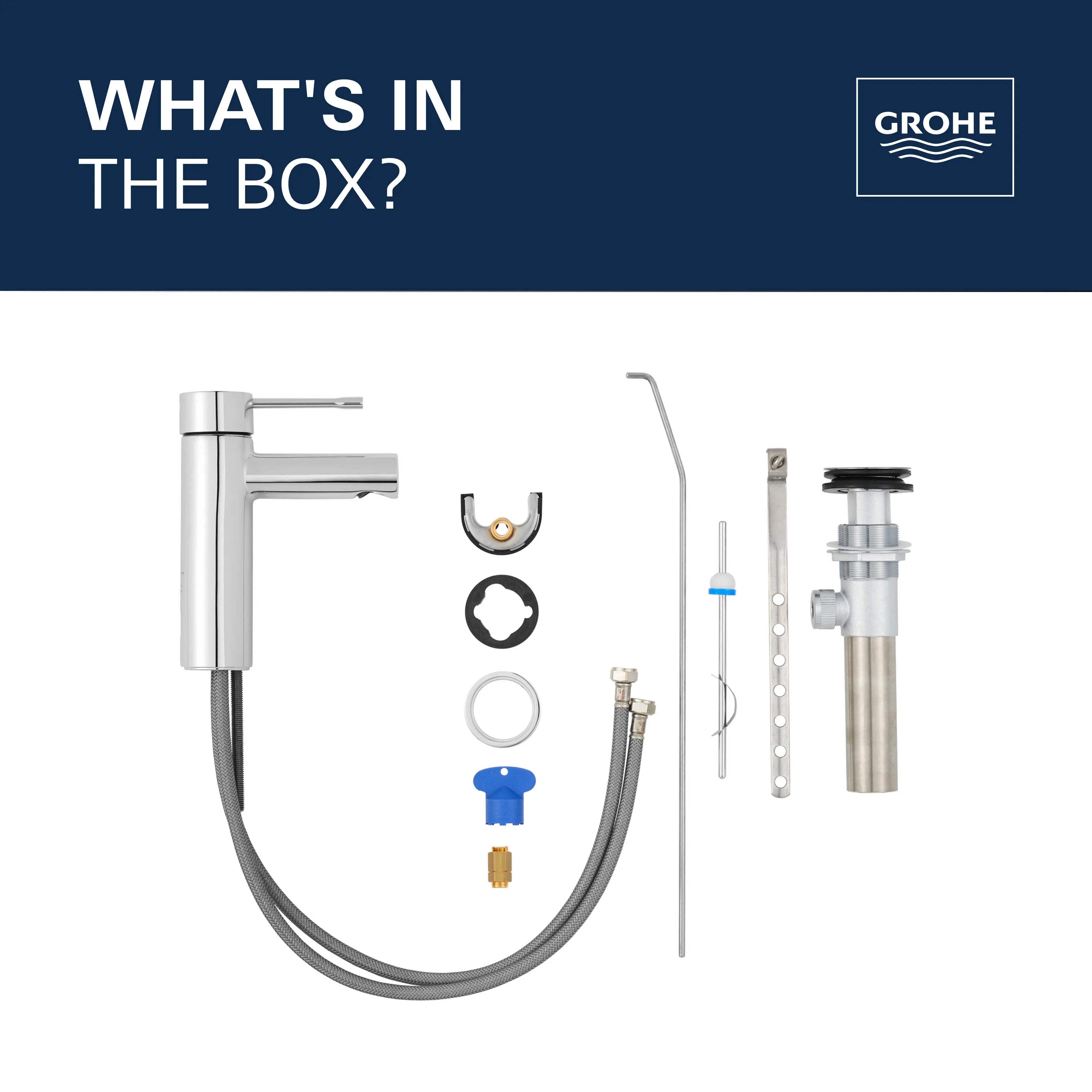 Grohe ESSENCE NEW OHM BASIN US  Brushed Nickel 32216ENA - Plumbing Market