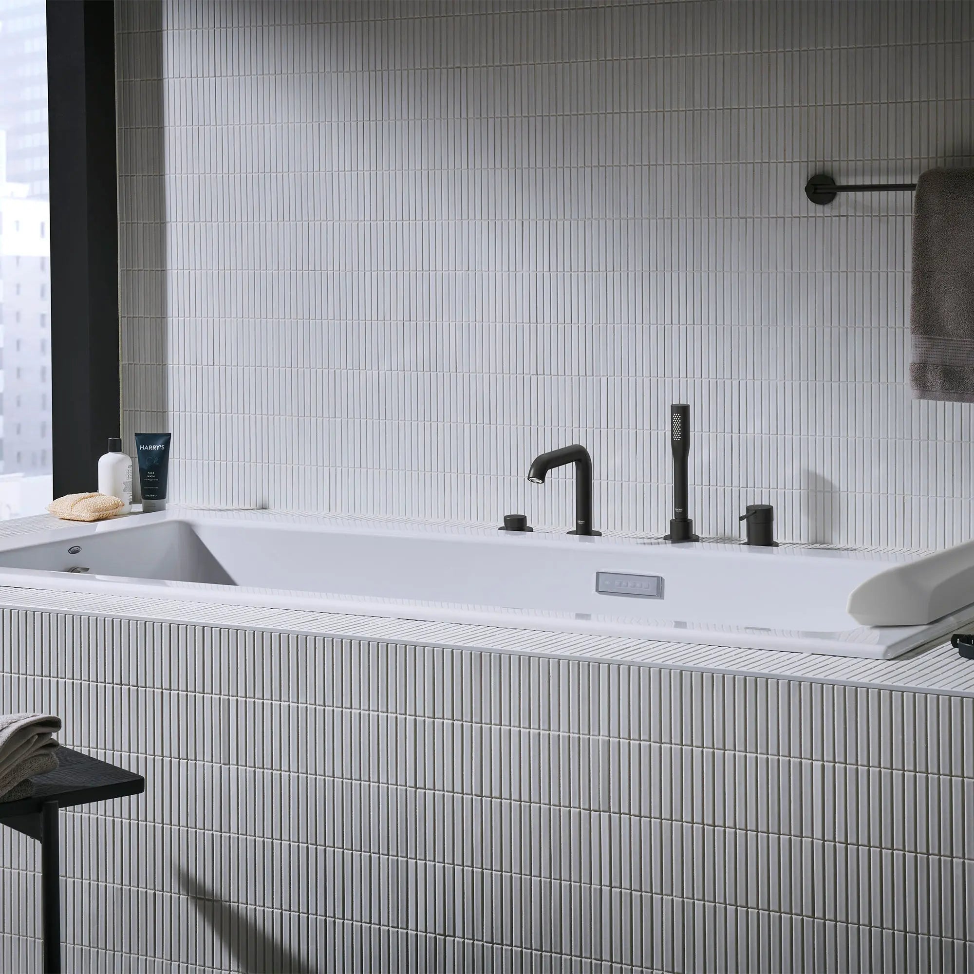 Grohe ESSENCE NEW OHM BATH 4-H Matte Black 195782431 - Plumbing Market