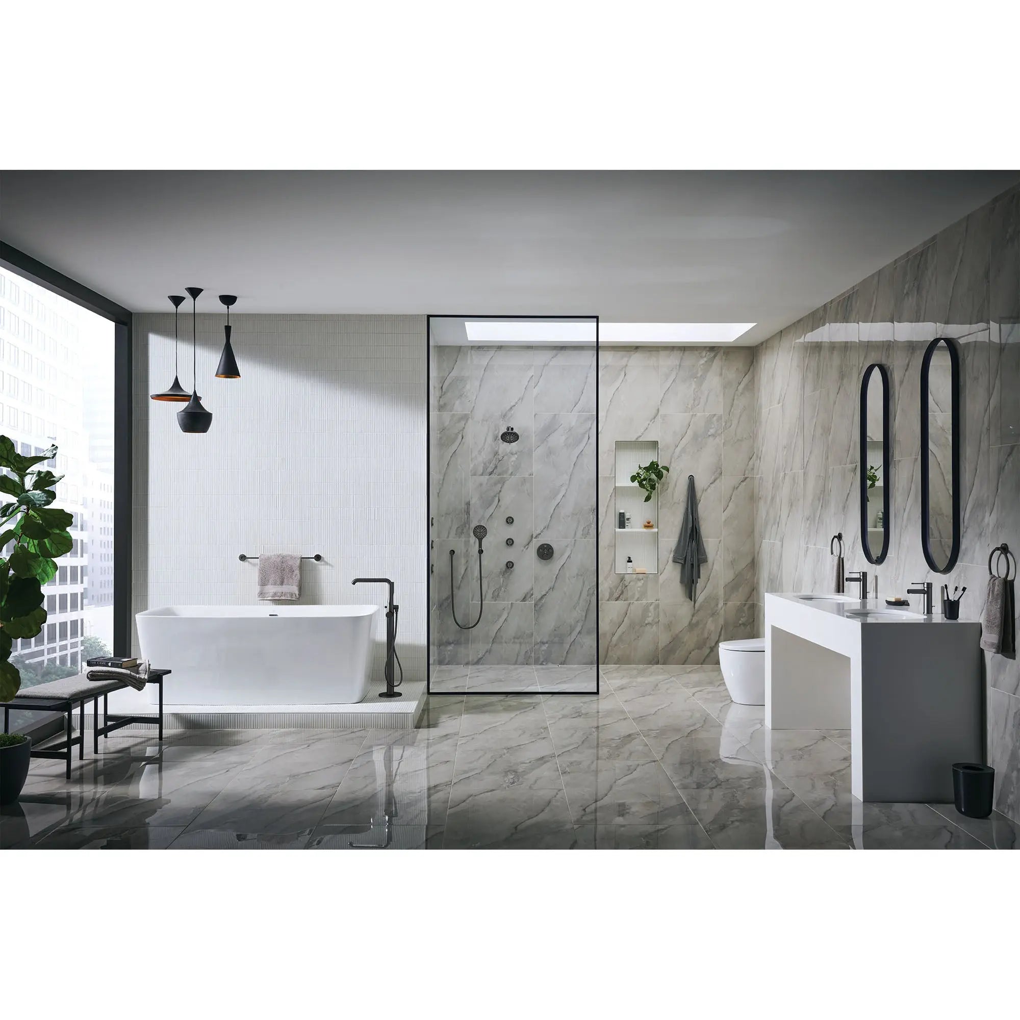 Grohe ESSENCE NEW OHM BATH FREEST. Matte Black 234912431 - Plumbing Market