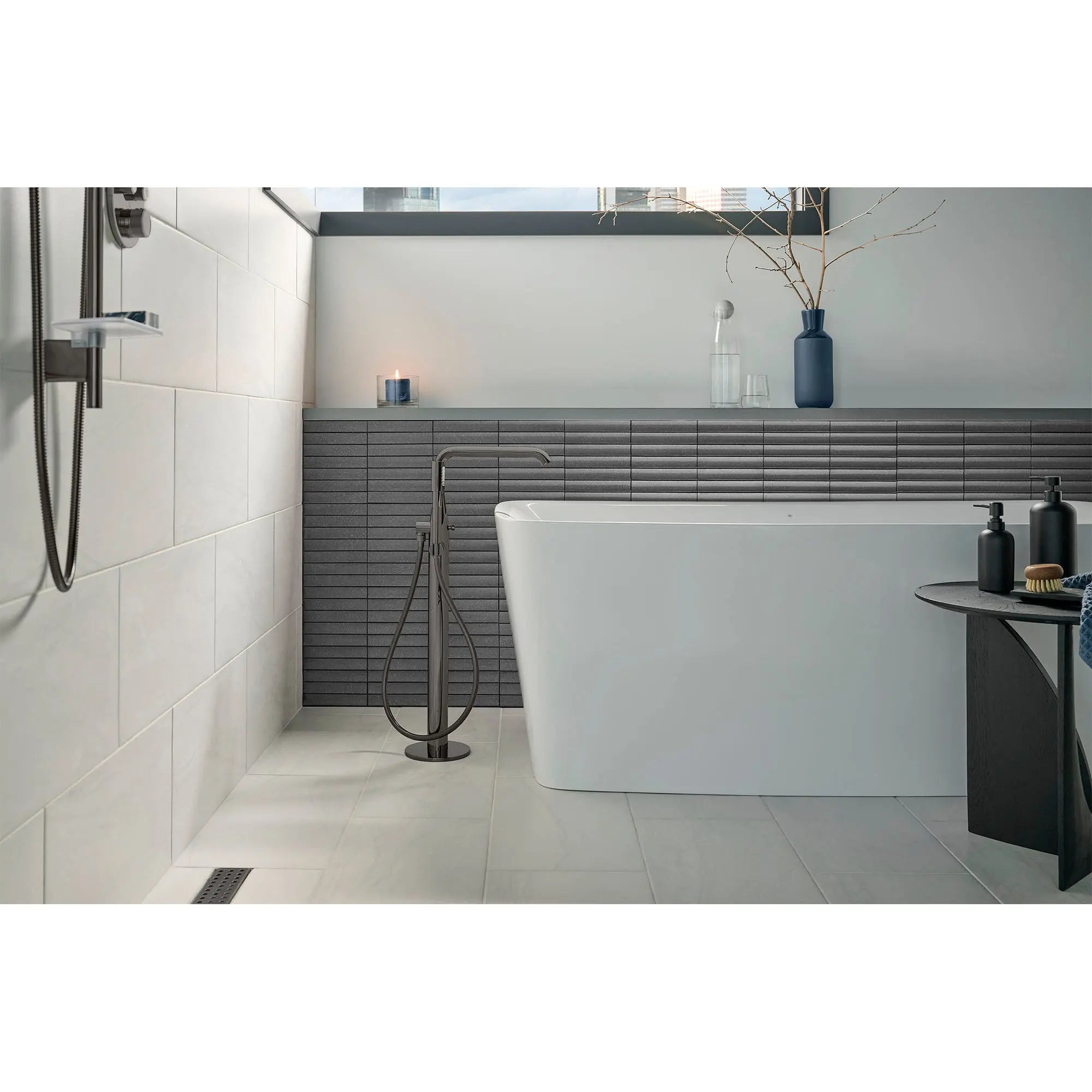 Grohe ESSENCE NEW OHM BATH FREEST. U-SPOUT - C  Hard Graphite 23491A0A - Plumbing Market