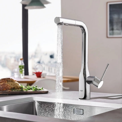 Grohe ESSENCE NEW OHM SINK L-SPOUT SPRAY US  Chrome 30271000 - Plumbing Market