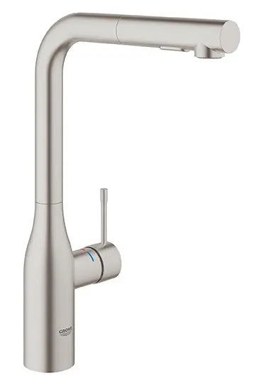 Grohe ESSENCE NEW OHM SINK L-SPOUT SPRAY US  Supersteel 30271DC0 - Plumbing Market