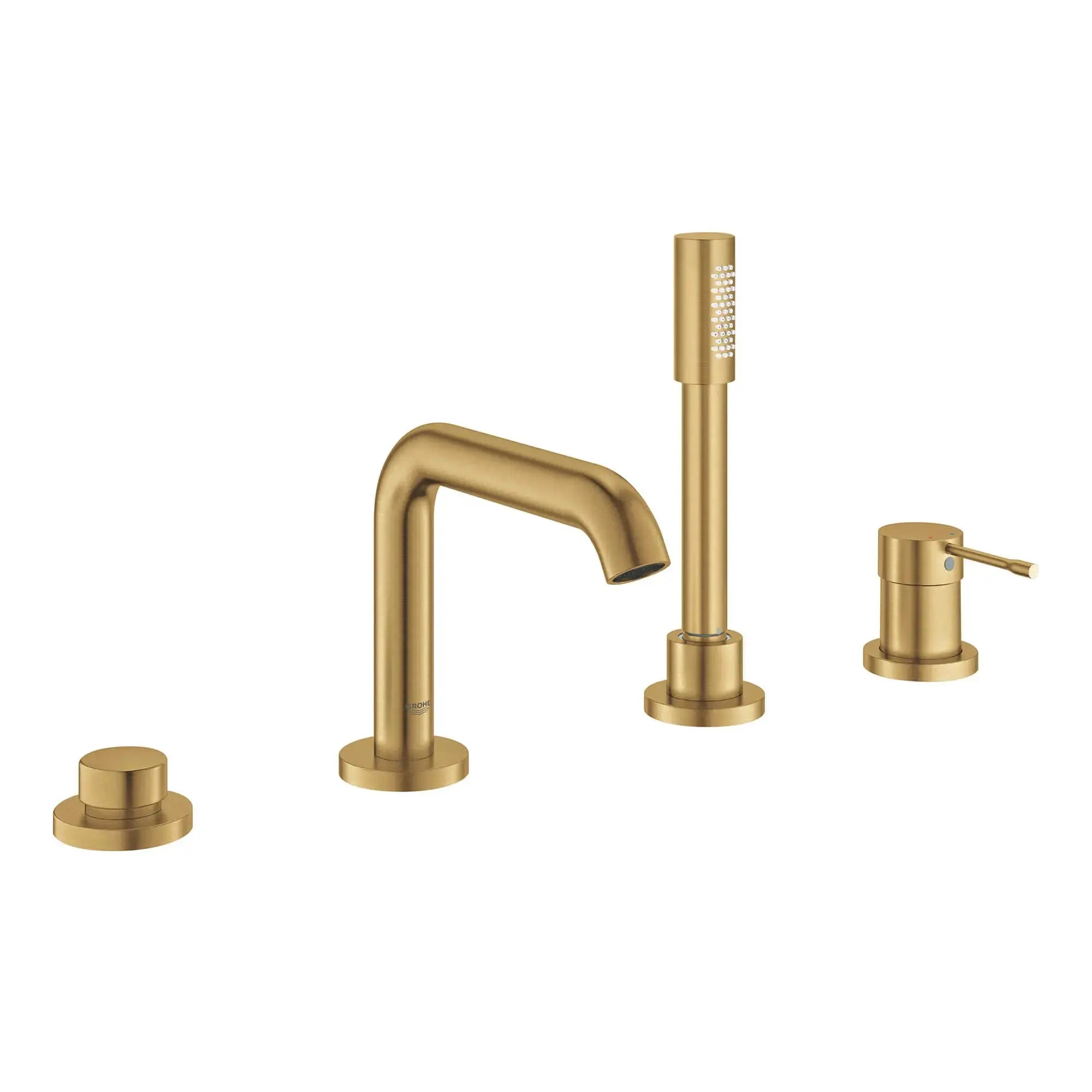 Grohe ESSENCE NEW OHM TRIMSET BATH 4-H U-SPOUT  Brushed Cool Sunrise 19578GNA - Plumbing Market