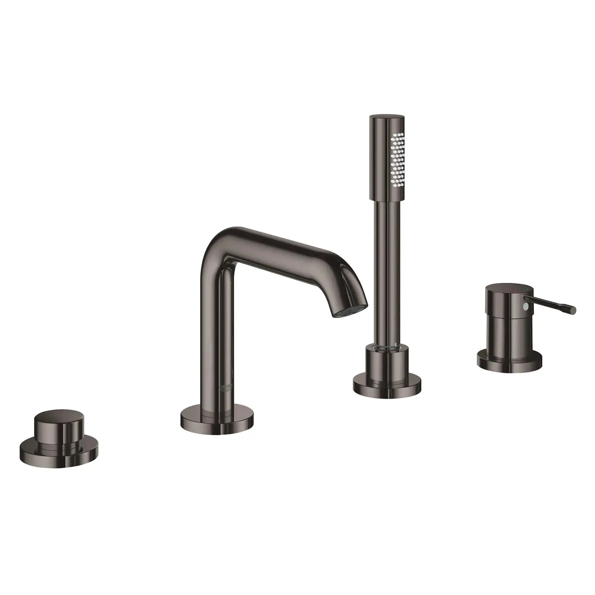 Grohe ESSENCE NEW OHM TRIMSET BATH 4-H U-SPOUT  Hard Graphite 19578A0A - Plumbing Market