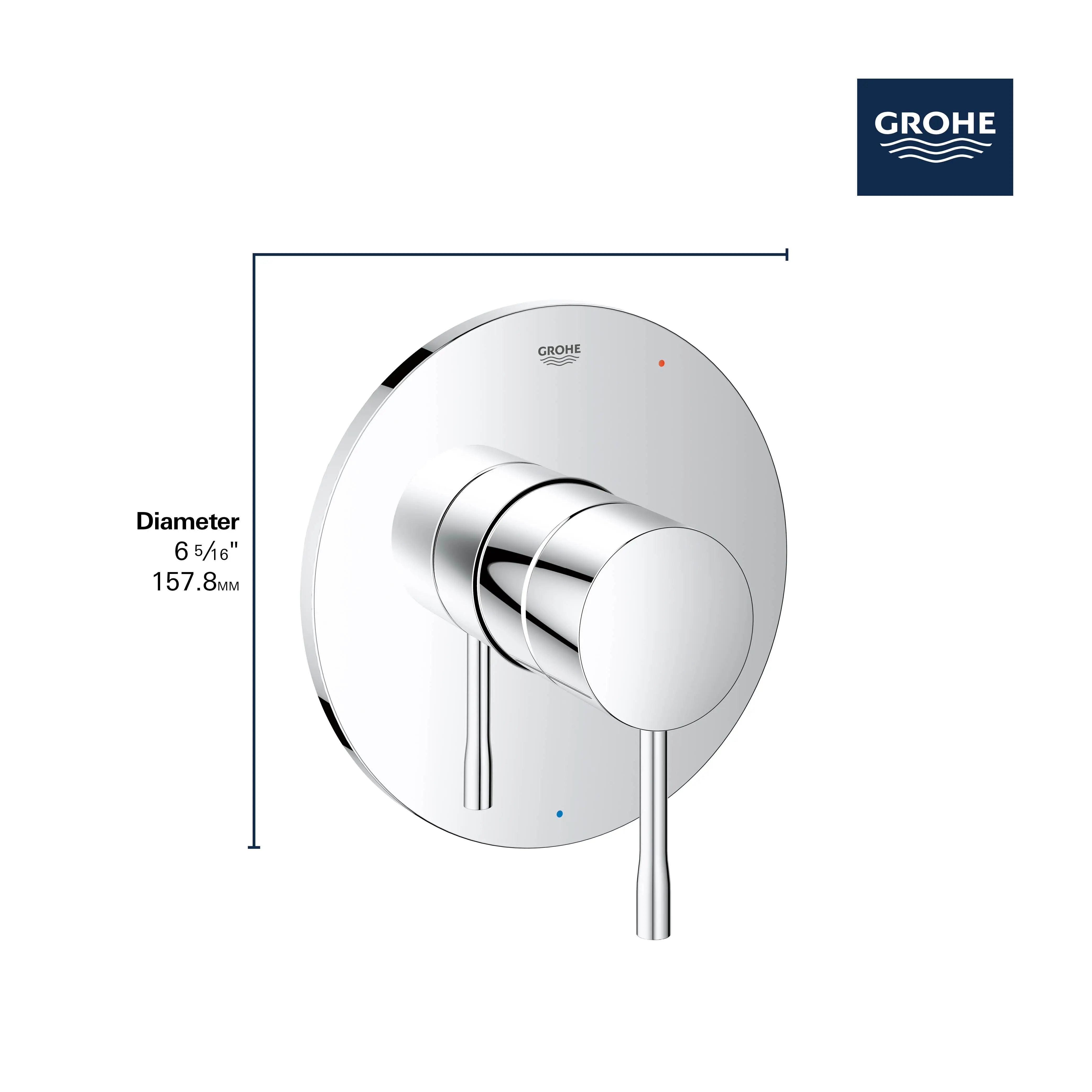 Grohe ESSENCE PBV TRIM WITH CARTRIDGE  Brushed Cool Sunrise 14472GN0 - Plumbing Market
