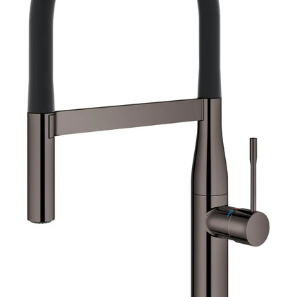 Grohe ESSENCE SEMI-PRO KITCHEN US, BLACK HOSE  Hard Graphite 30295A00 - Plumbing Market