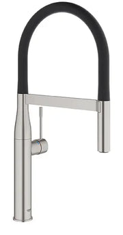 Grohe ESSENCE SEMI-PRO KITCHEN US, BLACK HOSE  Supersteel 30295DC0 - Plumbing Market