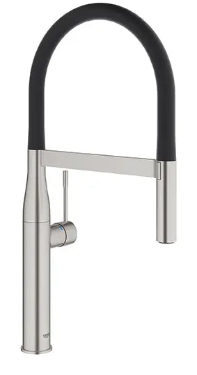 Grohe ESSENCE SEMI-PRO KITCHEN US, BLACK HOSE  Supersteel 30295DC0 - Plumbing Market