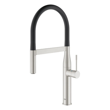 Grohe ESSENCE SEMI-PRO KITCHEN US, BLACK HOSE  Supersteel 30295DC0 - Plumbing Market