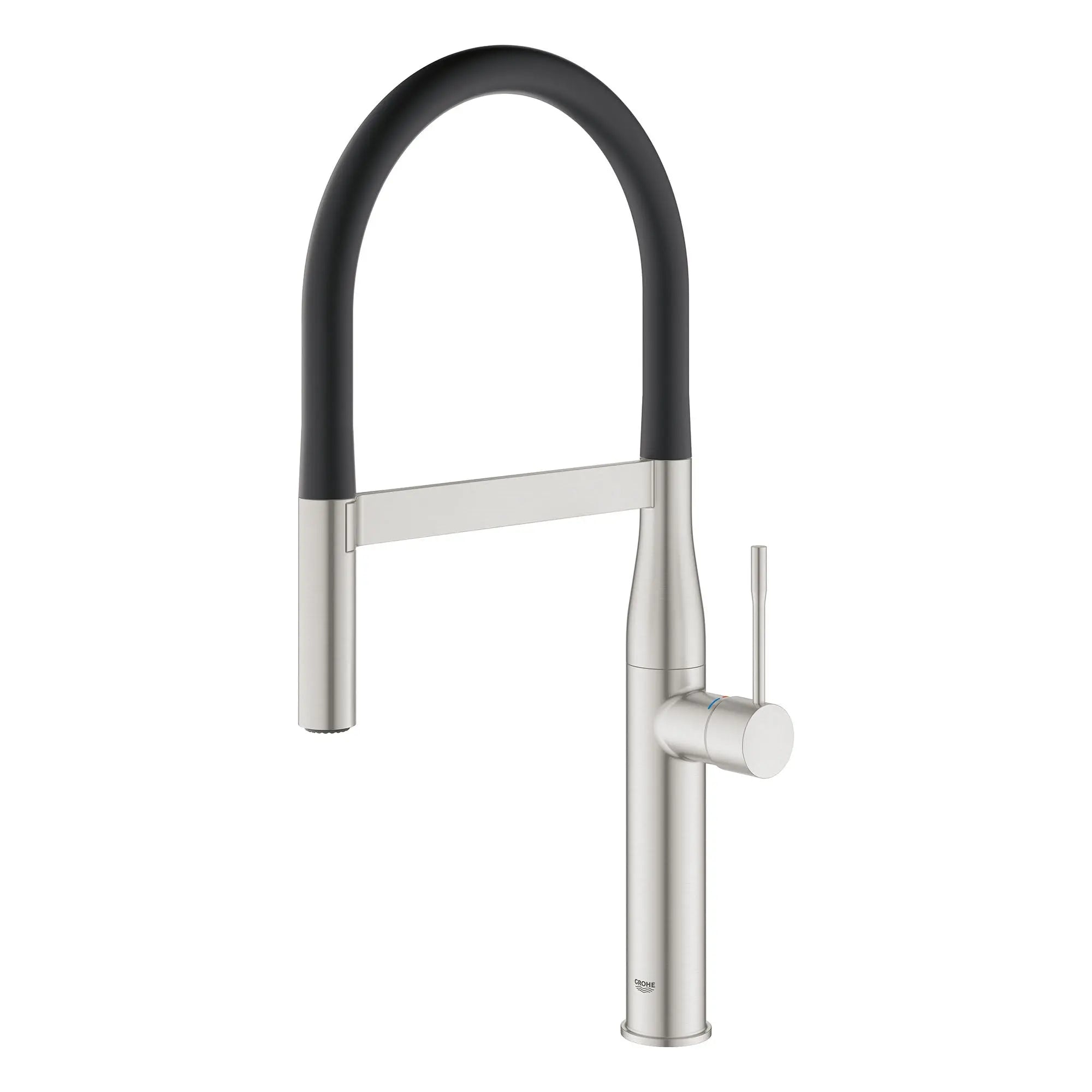 Grohe ESSENCE SEMI-PRO KITCHEN US, BLACK HOSE  Supersteel 30295DC0 - Plumbing Market