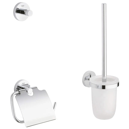 Grohe ESSENTIAL ACCESSORIES SET CITY 3 IN 1  Chrome 40407001 - Plumbing Market
