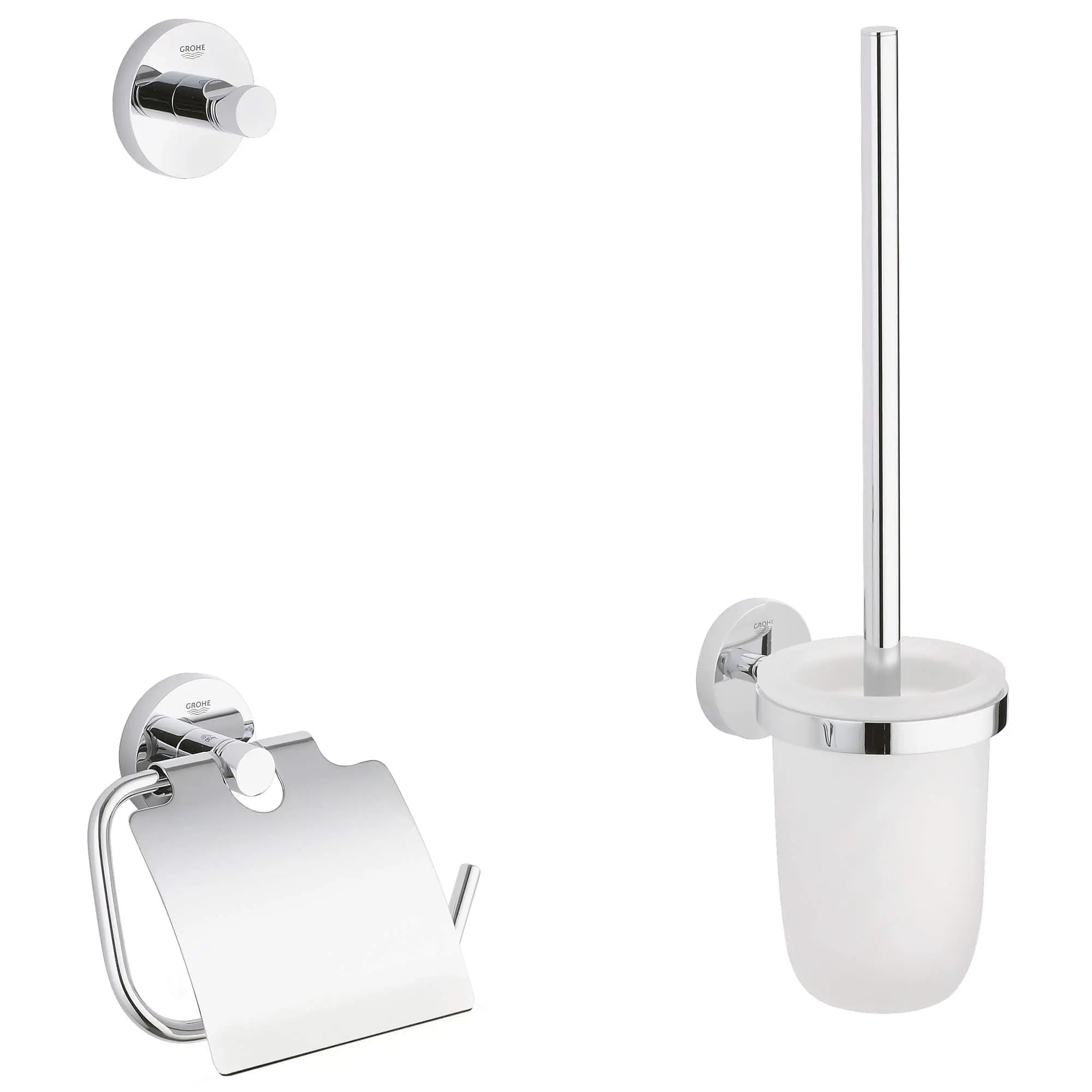 Grohe ESSENTIAL ACCESSORIES SET CITY 3 IN 1  Chrome 40407001 - Plumbing Market