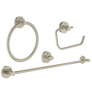 Grohe ESSENTIALS ACCESSORIES SET MASTER 4-IN-1  Brushed Nickel 40823EN1 - Plumbing Market