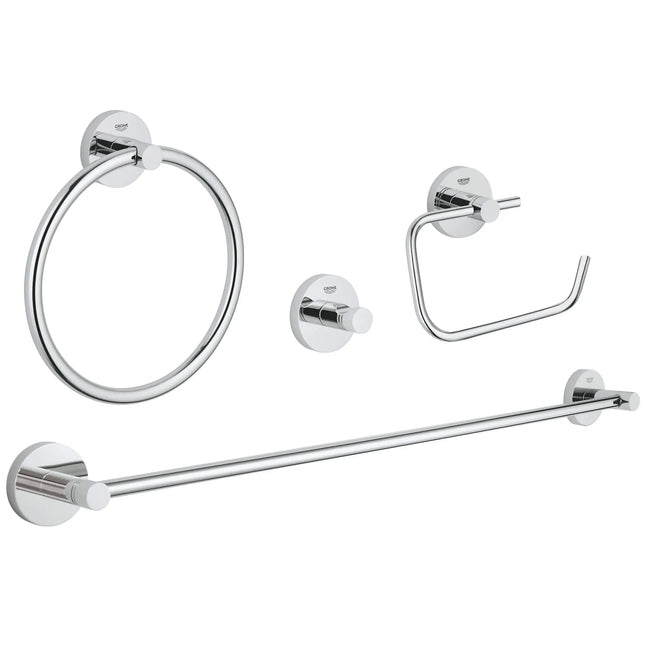 Grohe ESSENTIALS ACCESSORIES SET MASTER 4-IN-1  Chrome 40823001 - Plumbing Market
