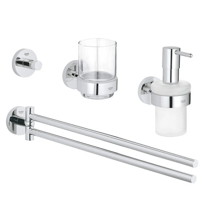 Grohe ESSENTIALS ACCESSORIES SET MASTER 4-IN-1  Chrome 40846001 - Plumbing Market