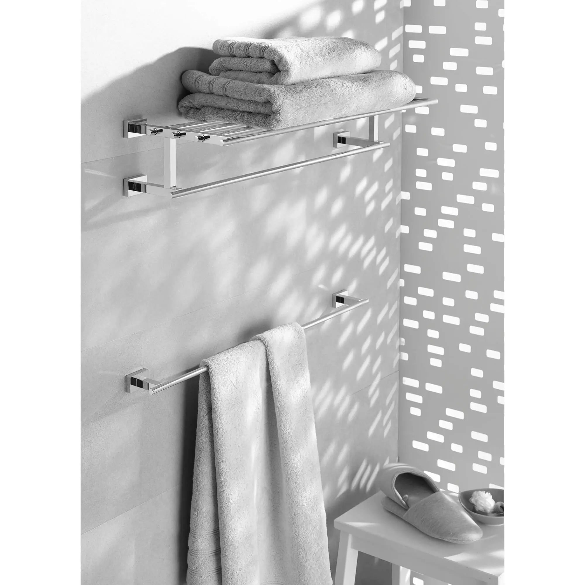 Grohe ESSENTIALS CUBE 24IN TOWEL BAR  Hard Graphite 40509A01 - Plumbing Market