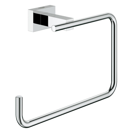 Grohe ESSENTIALS CUBE 8IN TOWEL RING  Brushed Cool Sunrise 40510GN1 - Plumbing Market
