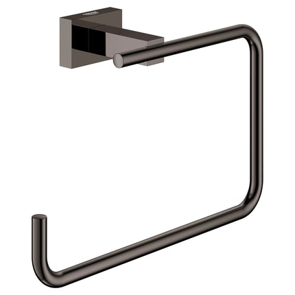 Grohe ESSENTIALS CUBE 8IN TOWEL RING  Hard Graphite 40510A01 - Plumbing Market