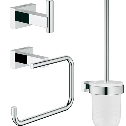Grohe ESSENTIALS CUBE ACC.SET CITY 3-IN-1  Chrome 40757001 - Plumbing Market