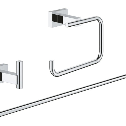 Grohe ESSENTIALS CUBE ACC.SET GUEST 3-IN-1  Chrome 40777001 - Plumbing Market