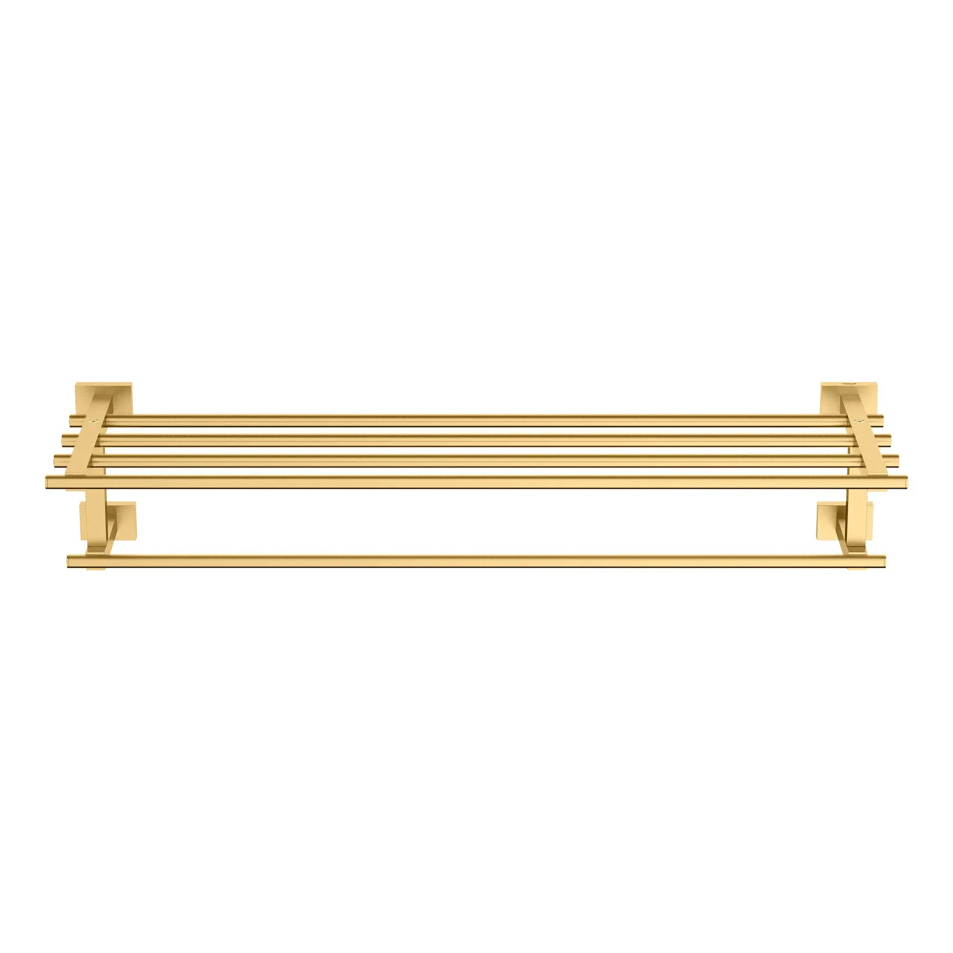 Grohe ESSENTIALS CUBE MULTI-TOWEL RACK  Brushed Cool Sunrise 40512GN1 - Plumbing Market