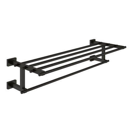 Grohe ESSENTIALS CUBE MULTI-TOWEL RACK Matte Black 405122431 - Plumbing Market