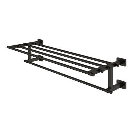 Grohe ESSENTIALS CUBE MULTI-TOWEL RACK Matte Black 405122431 - Plumbing Market