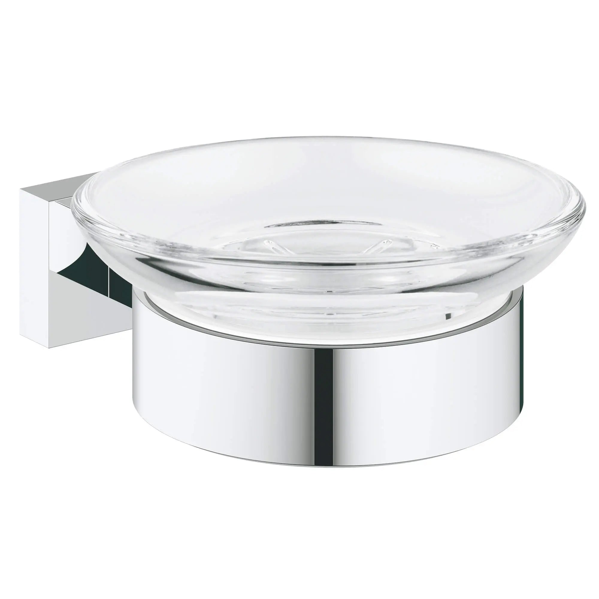 Grohe ESSENTIALS CUBE SOAP DISH W.HOLDER  Chrome 40754001 - Plumbing Market