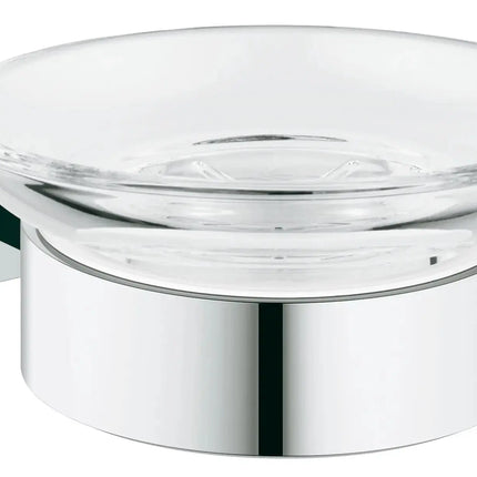 Grohe ESSENTIALS CUBE SOAP DISH W.HOLDER  Chrome 40754001 - Plumbing Market