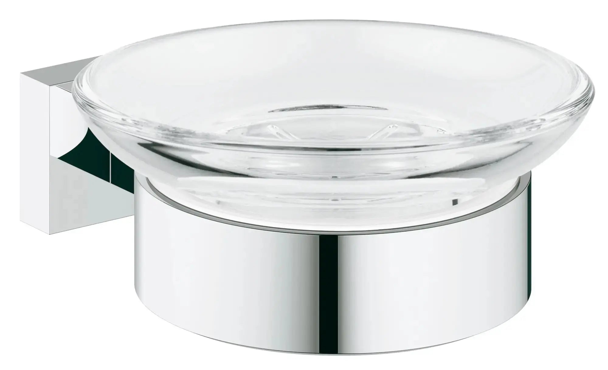 Grohe ESSENTIALS CUBE SOAP DISH W.HOLDER  Chrome 40754001 - Plumbing Market