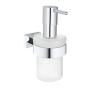 Grohe ESSENTIALS CUBE SOAP DISPENSER W/HOLDER  Chrome 40756001 - Plumbing Market
