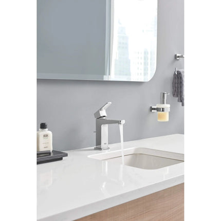 Grohe ESSENTIALS CUBE SOAP DISPENSER W/HOLDER  Chrome 40756001 - Plumbing Market