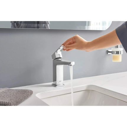 Grohe ESSENTIALS CUBE SOAP DISPENSER W/HOLDER  Chrome 40756001 - Plumbing Market