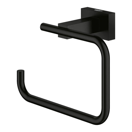 Grohe ESSENTIALS CUBE TOILET PAPER HOLDER Matte Black 405072431 - Plumbing Market