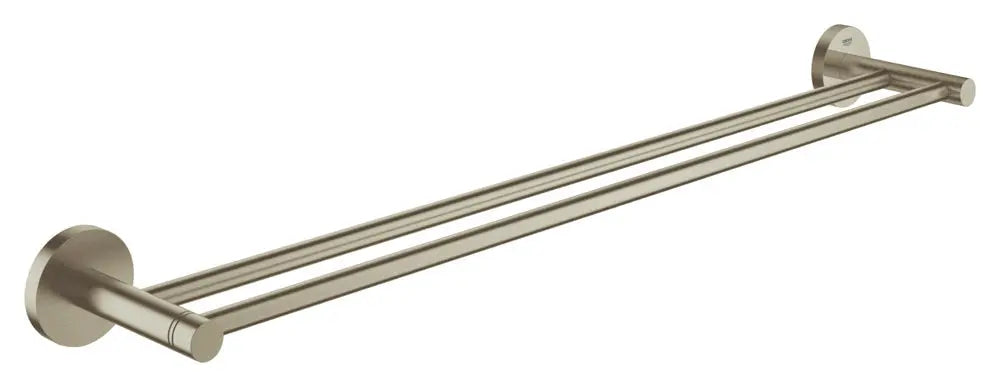Grohe ESSENTIALS DOUBLE TOWEL BAR 24IN - BRNI  Brushed Nickel 40802EN1 - Plumbing Market