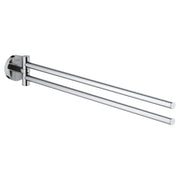 Grohe ESSENTIALS DOUBLE TOWEL BAR  Chrome 40371001 - Plumbing Market