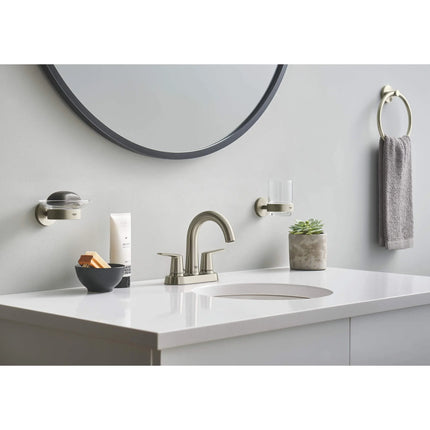 Grohe ESSENTIALS GLASS W/HOLDER  Brushed Nickel 40447EN1 - Plumbing Market