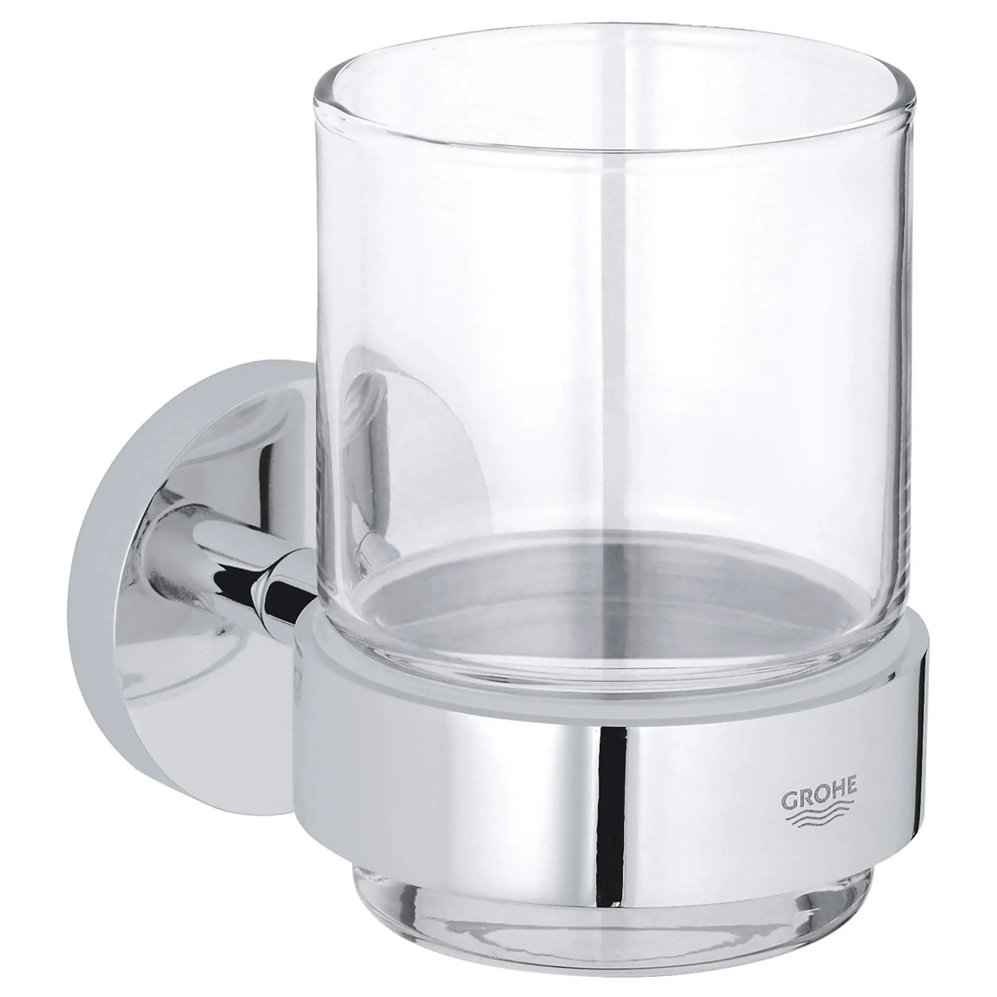 Grohe ESSENTIALS GLASS W/HOLDER  Chrome 40447001 - Plumbing Market