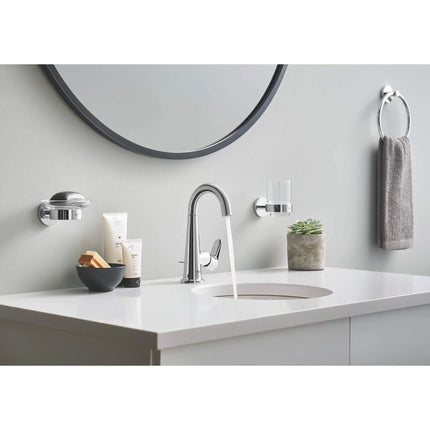 Grohe ESSENTIALS GLASS W/HOLDER  Chrome 40447001 - Plumbing Market
