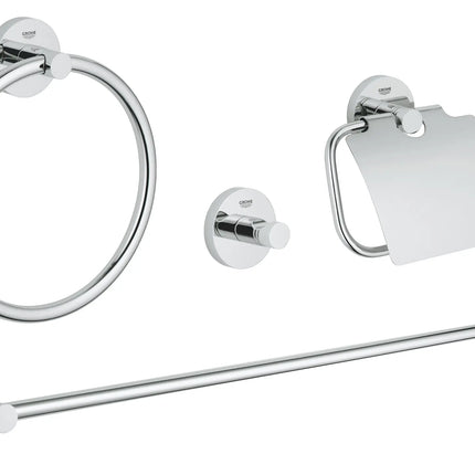 Grohe ESSENTIALS MASTER BATHROOM ACCSET 4-IN-1  Chrome 40776001 - Plumbing Market