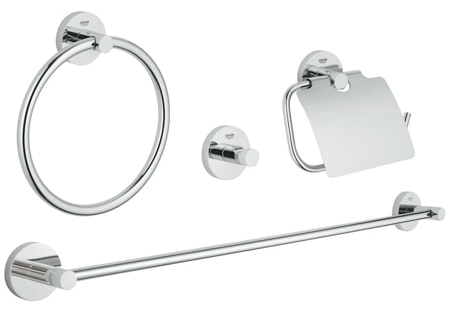 Grohe ESSENTIALS MASTER BATHROOM ACCSET 4-IN-1  Chrome 40776001 - Plumbing Market