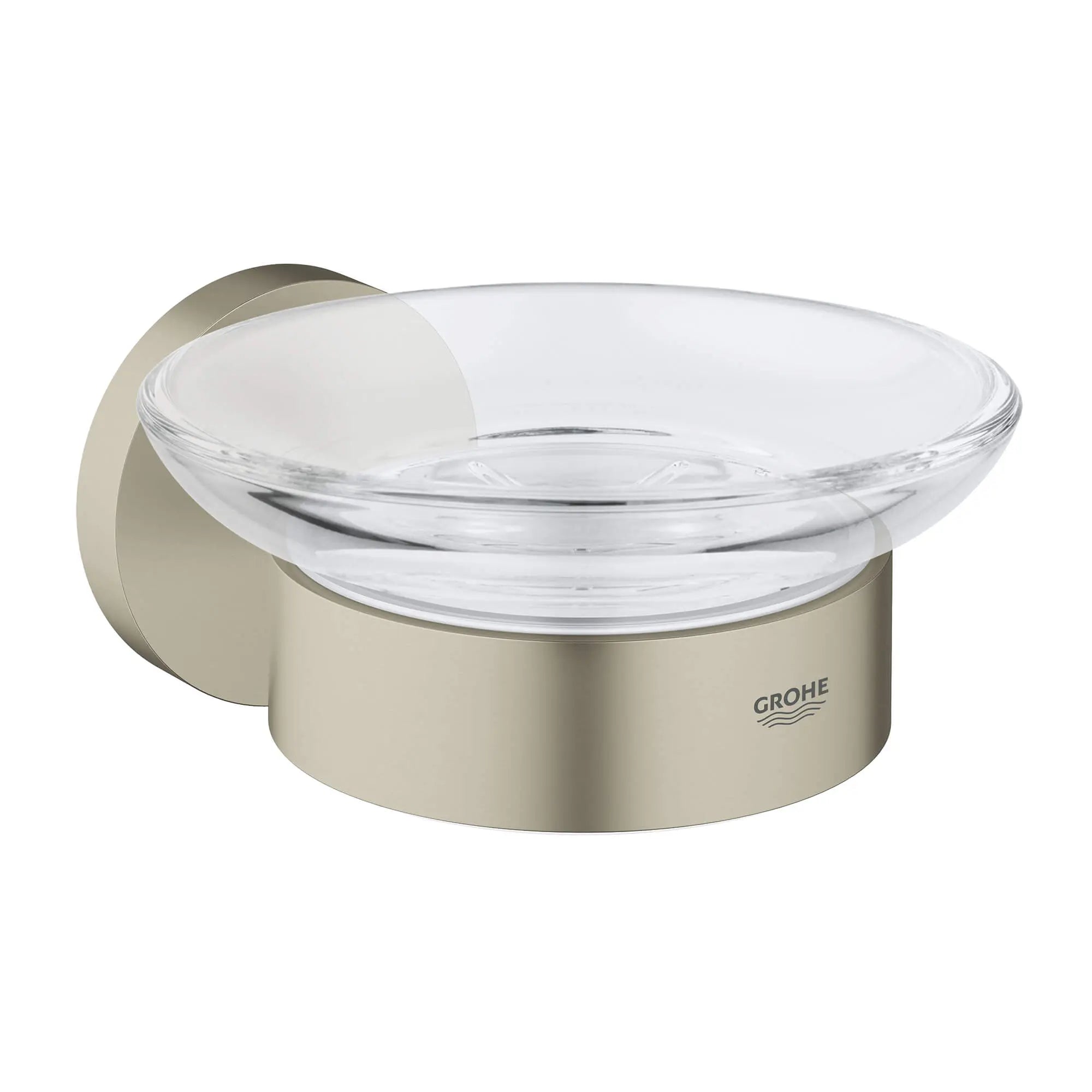 Grohe ESSENTIALS SOAP DISH W.HOLDER  Brushed Nickel 40444EN1 - Plumbing Market
